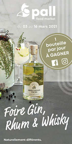  Two week sale Gin Rum Whiskey at Pall Food Market Steinfort