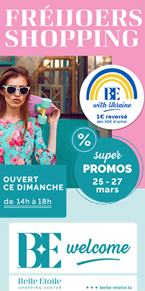 Fréijoersshopping - 3 jours de promotions !