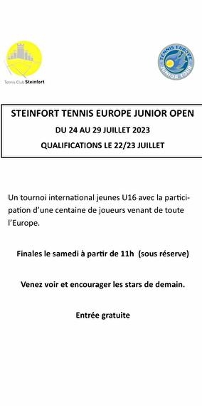 Steinfort Tennis Europe Junior Open