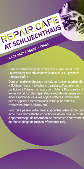Repair cafe - Atelier de réparation