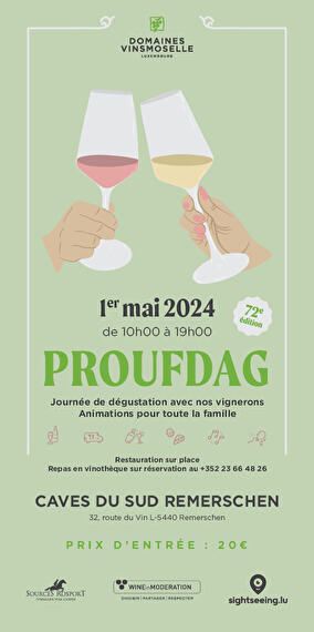 Proufdag - Come and taste the wines in the caves of the south of Remerschen