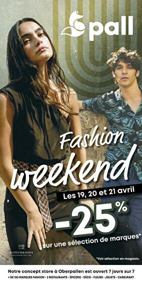 Your favorite brands at low prices during Fashion Weekend!