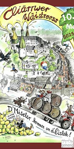 Cliärrwer Wäistrooss - Route du vin de Clervaux