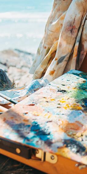 Midori Harada - Peinture en direct sur rouleau - D'Stad liest
