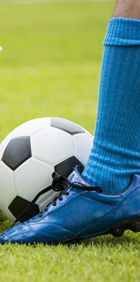 Football sur écran géant