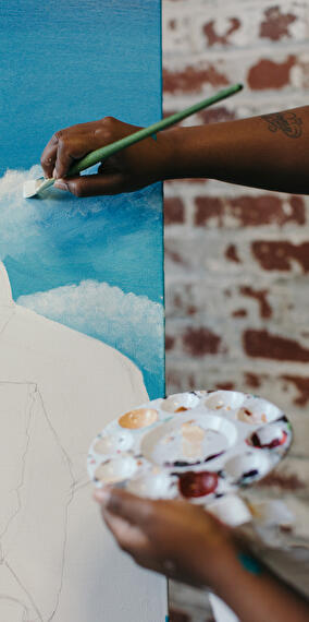 Acrylic Art - Mushrooms