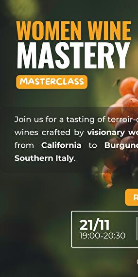 Masterclass - Women, Wine & Mastery (EN)