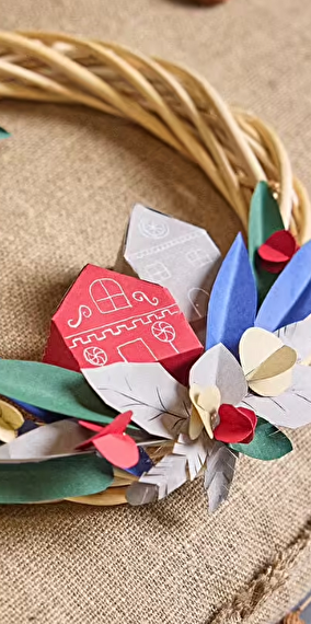 Christmas wreath workshop for children