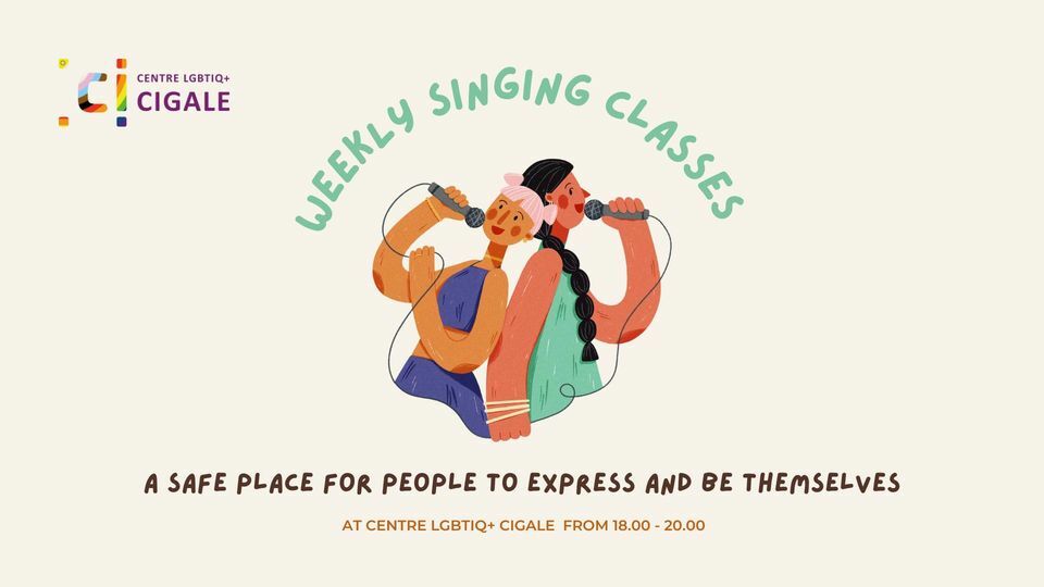 Music doesn't discriminate. Weekly singing classes with Anastasia (they/them)