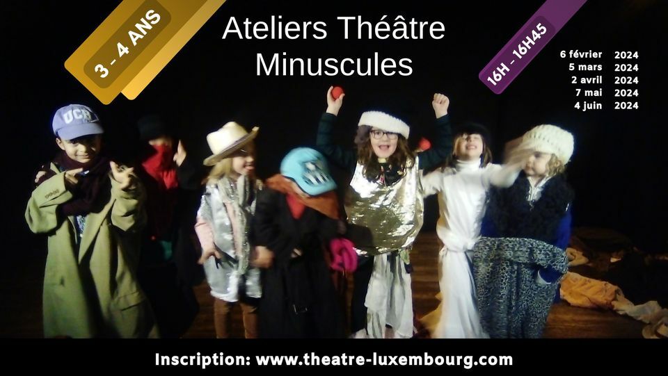 Ateliers Théâtre Minuscules 3-4 ans