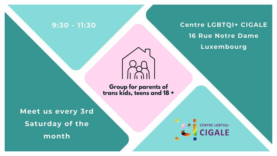 Group for parents of trans kids, teens and 18+