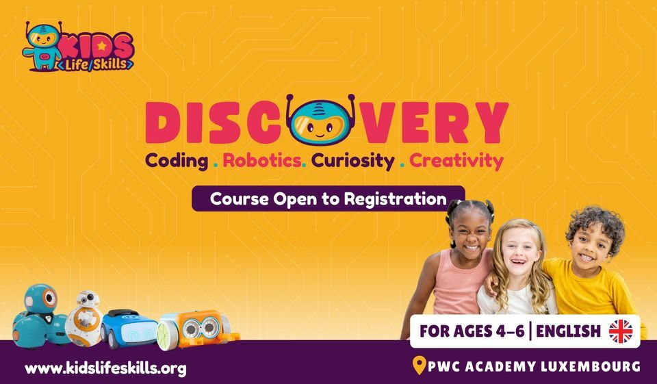 Robotics discovery course for 4-6 year olds in English