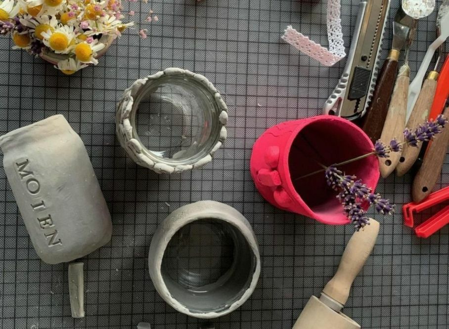 Vase DIY en pâte à modeler