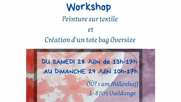 Textile Painting Workshop and Creation of a Unique Tote Bag!