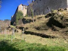 Aménagement de l'espace extérieur du château de Vianden