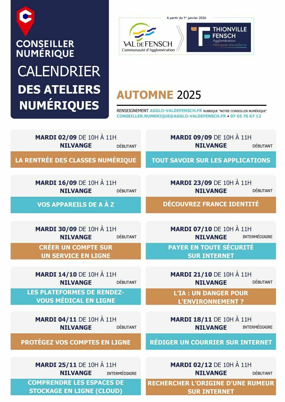 Atelier numérique !