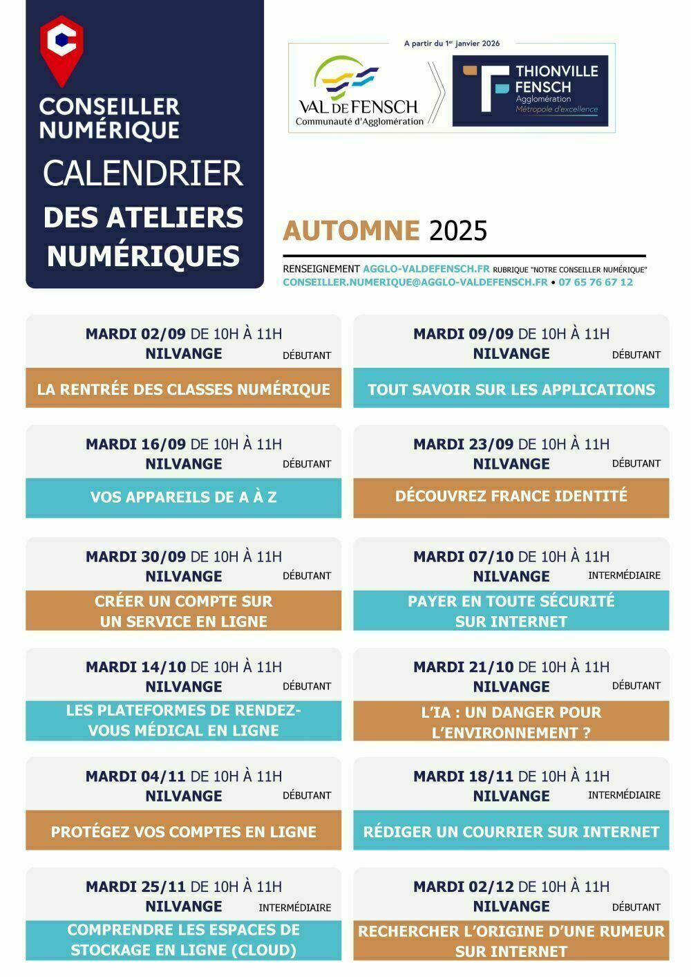 Atelier numérique !