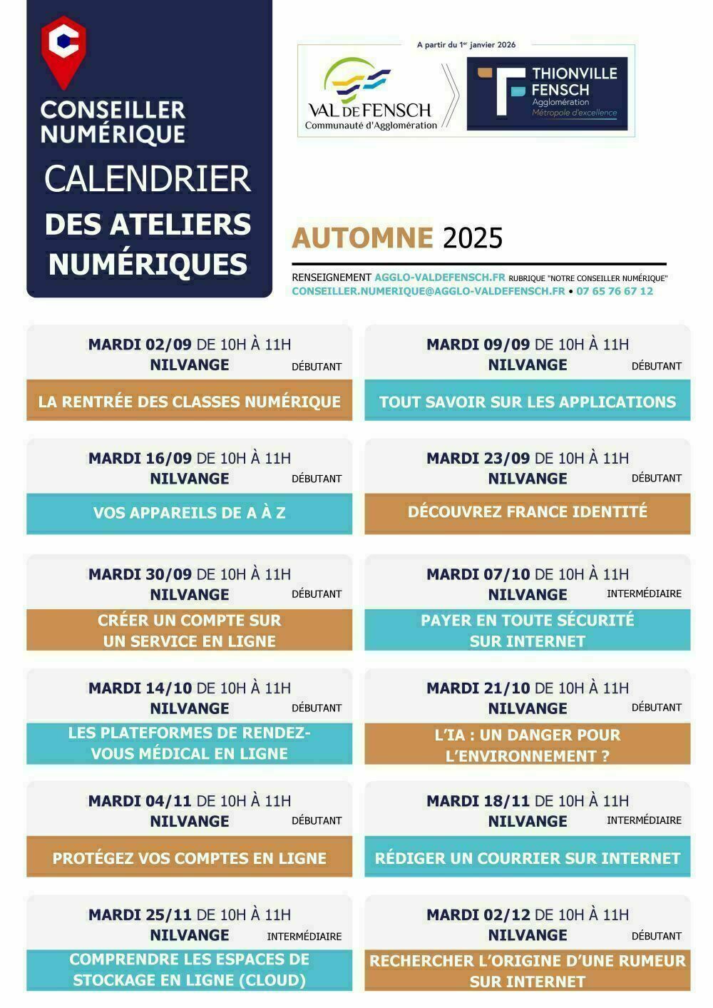 Atelier numérique !
