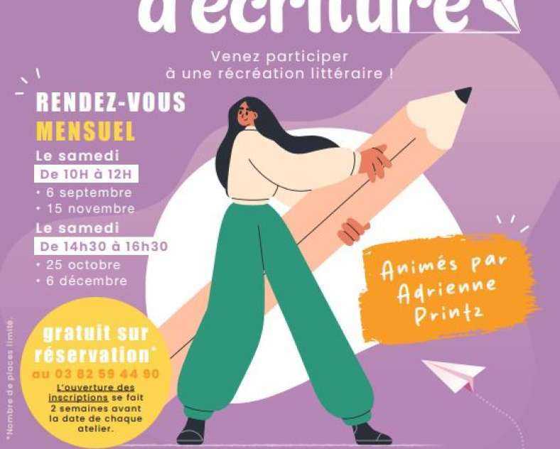 Ateliers d'écriture