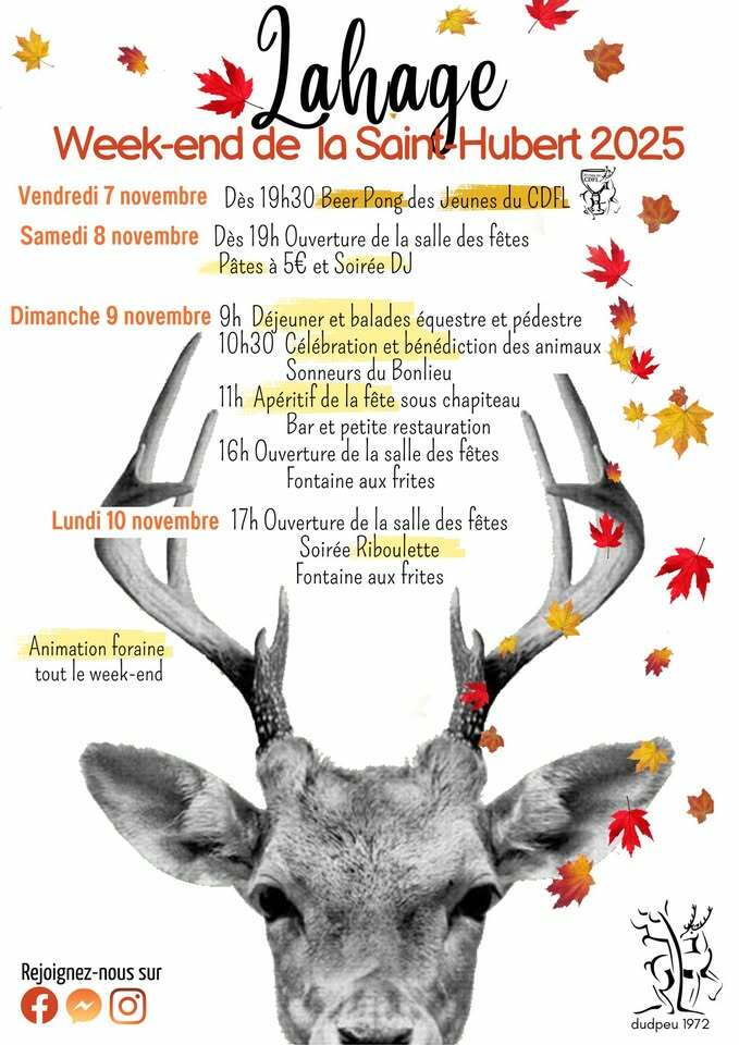 Festivity in Lahage and Blessing of Saint-Hubert