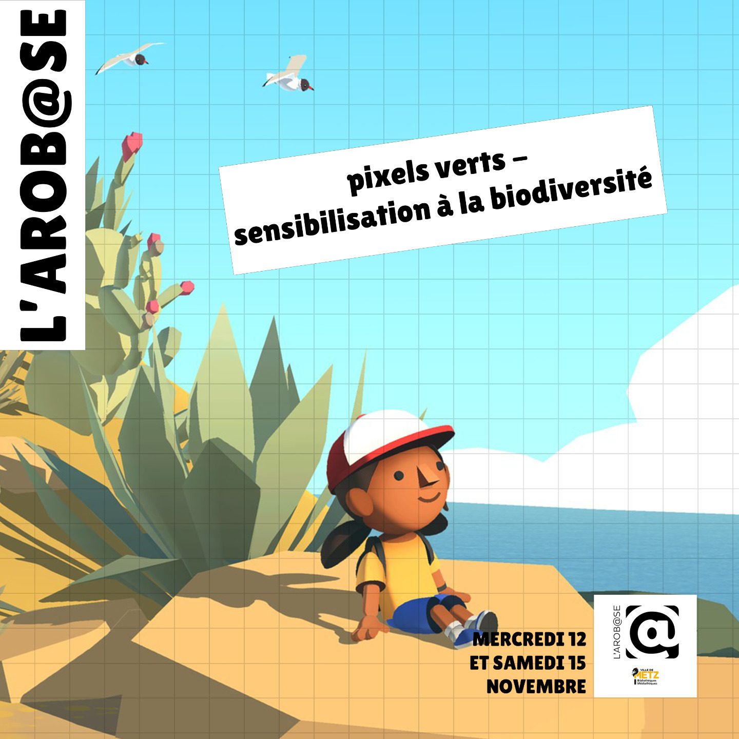 Pixels verts : sensibilisation à la biodiversité