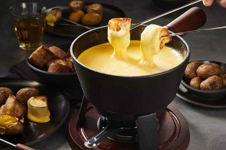 All-you-can-eat cheese fondue