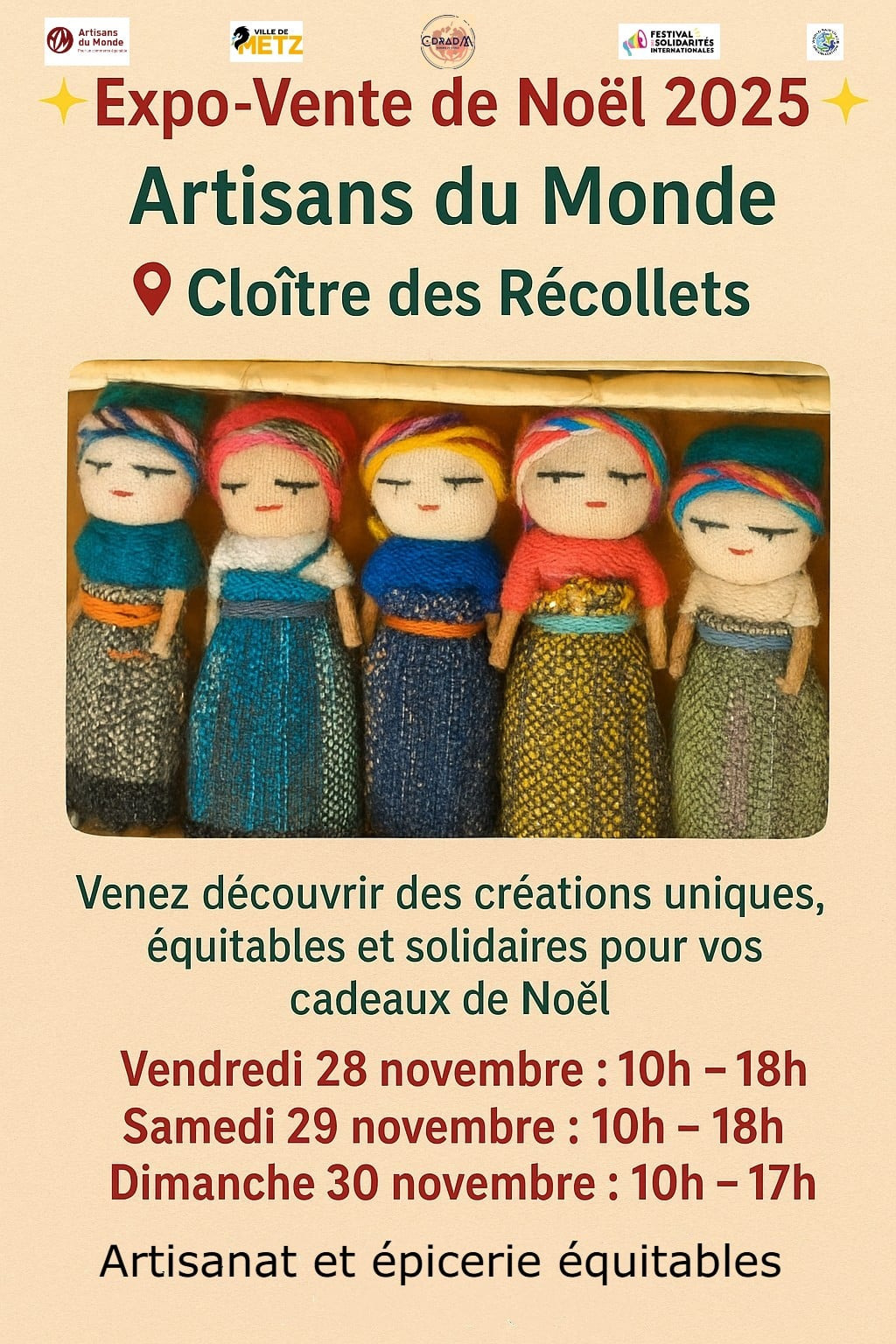 Marché de Noël - expo-vente de Noël Artisans du Monde