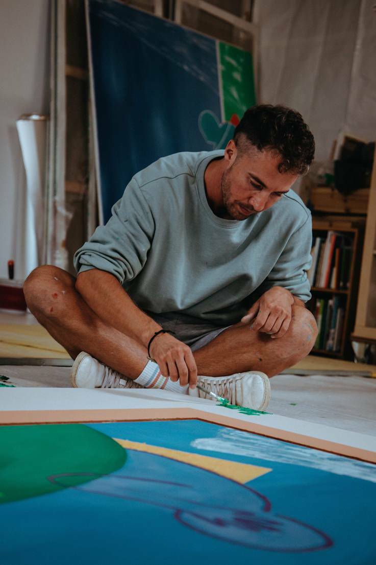 Paysage en mouvement. Un dessin animé