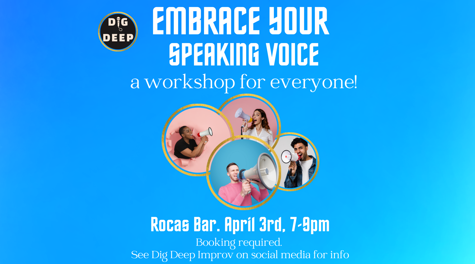 Embrace your speaking voice: a workshop for everyone!
