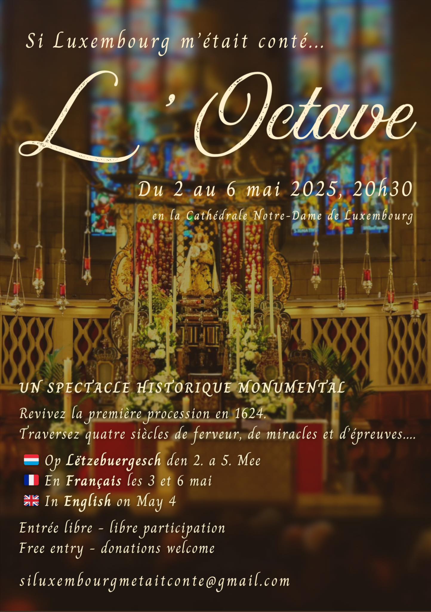 Immersive sound and light show "L'Octave" English version