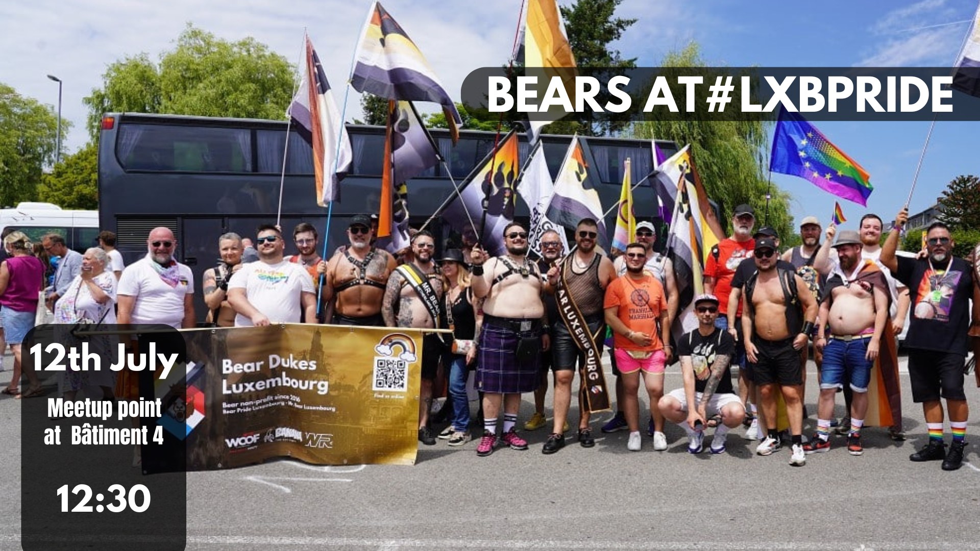 Bears at Lxpride 2025 March with the bears