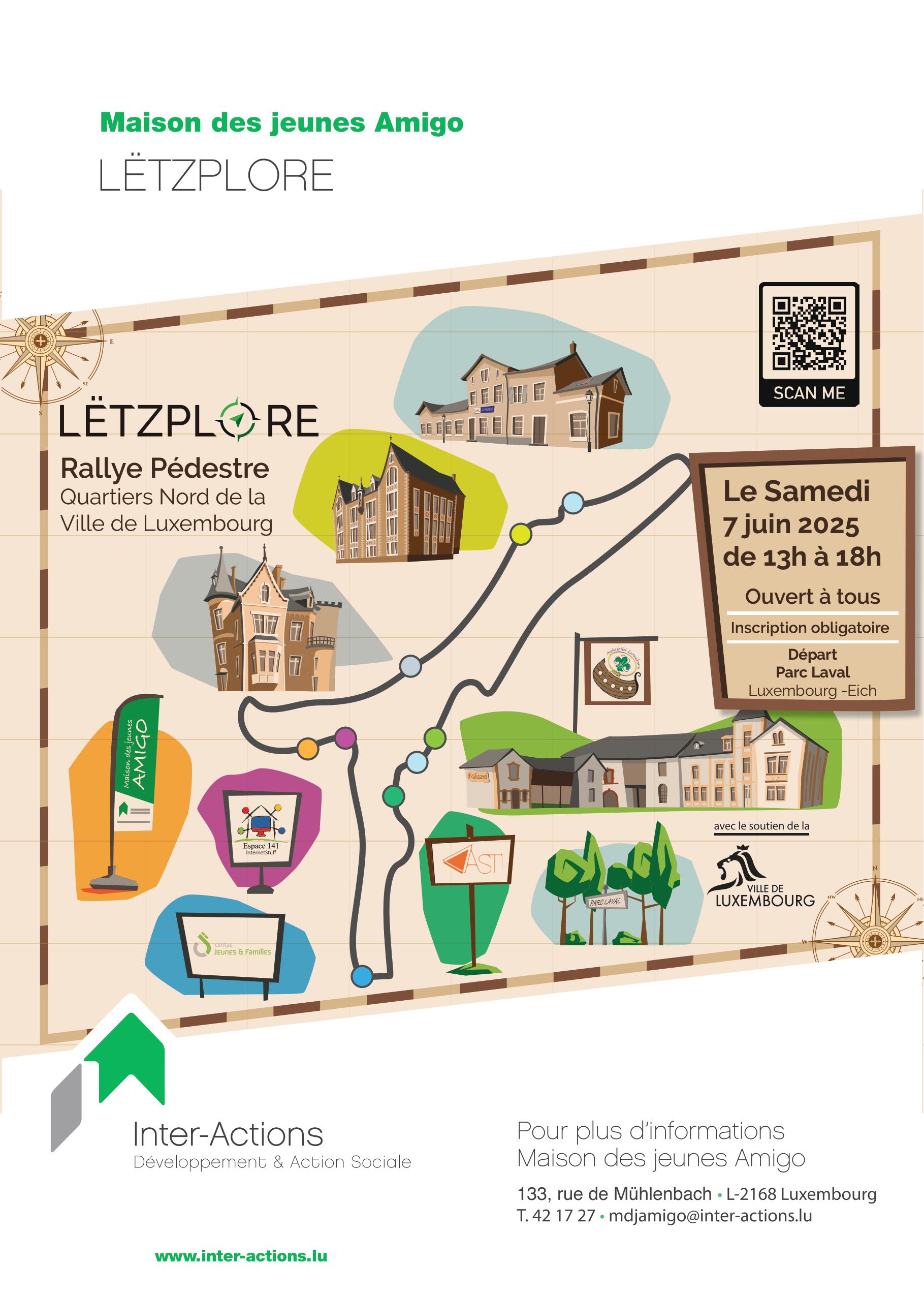 Lëtzplore : un rallye pédestre et ludique dans les quartiers nord de la Ville de Luxembourg
