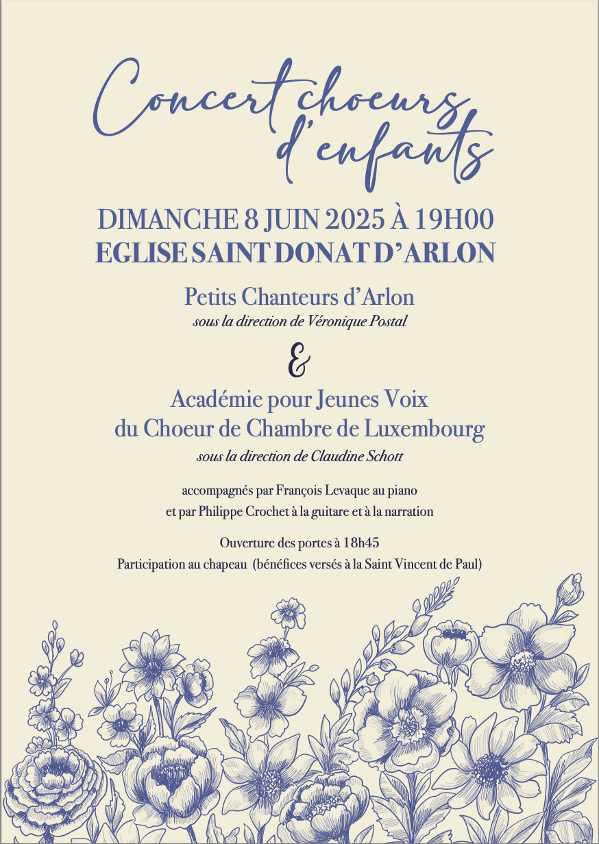Children's Choir Concert - Little Singers of Arlon & Academy for Young Voices