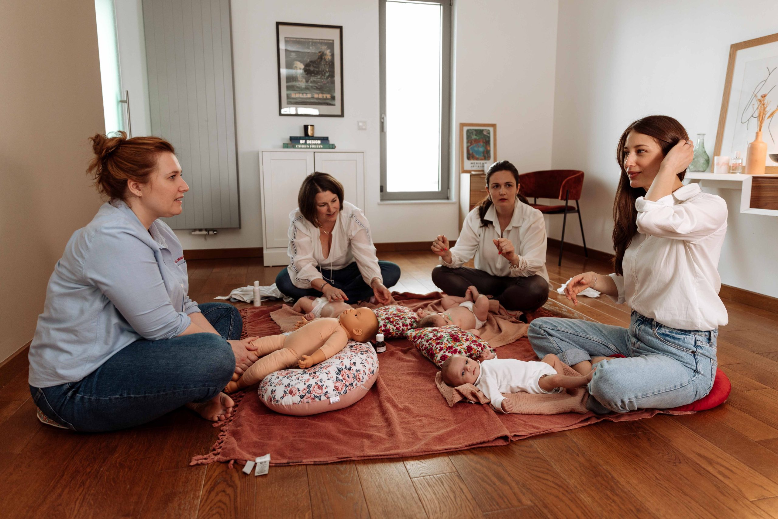 Atelier massage bébé – 4 ateliers – naissance jusqu’à 1 an