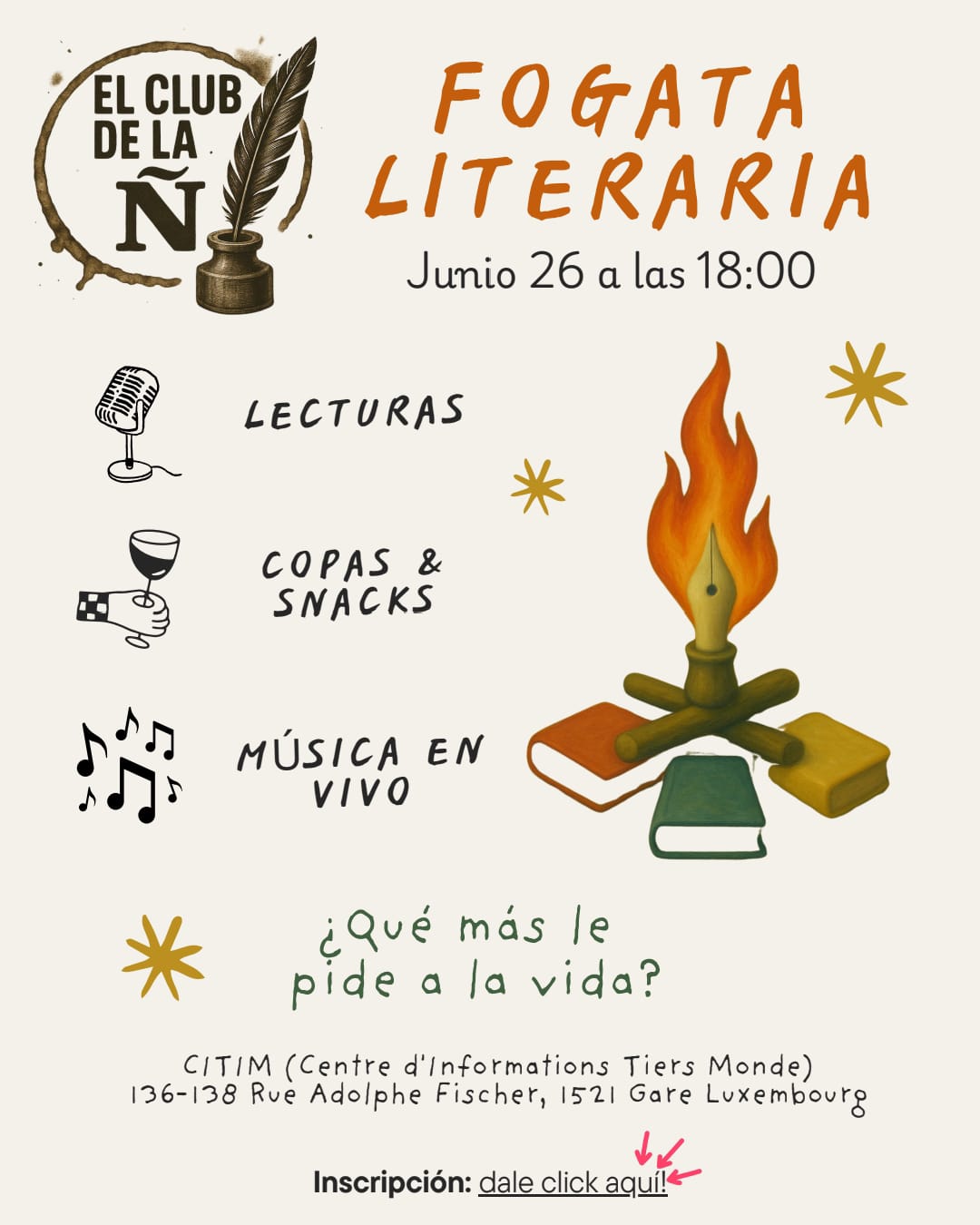 Fogata literaria -Afterwork