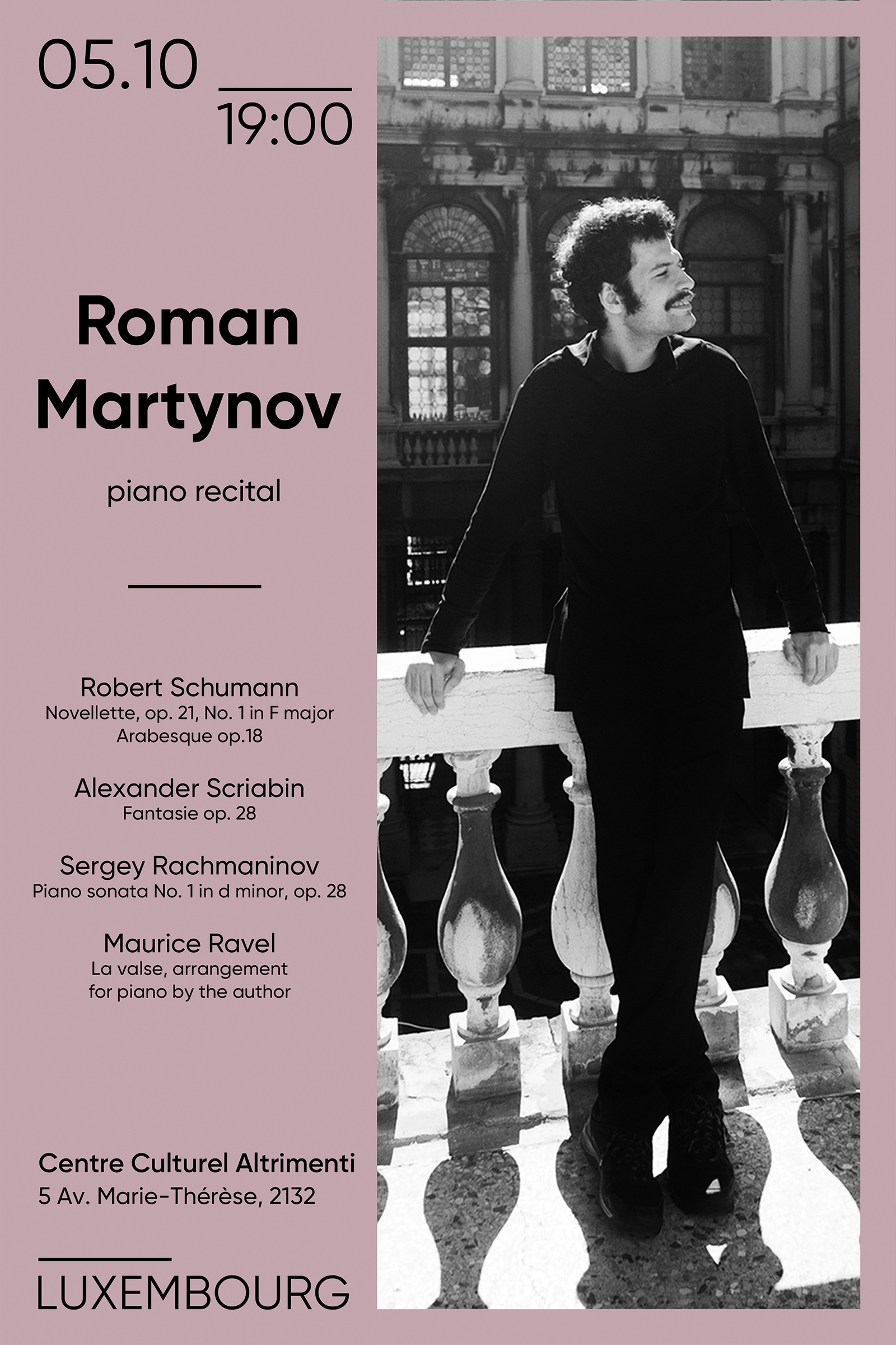 Concert by virtuoso pianist Roman Martynov