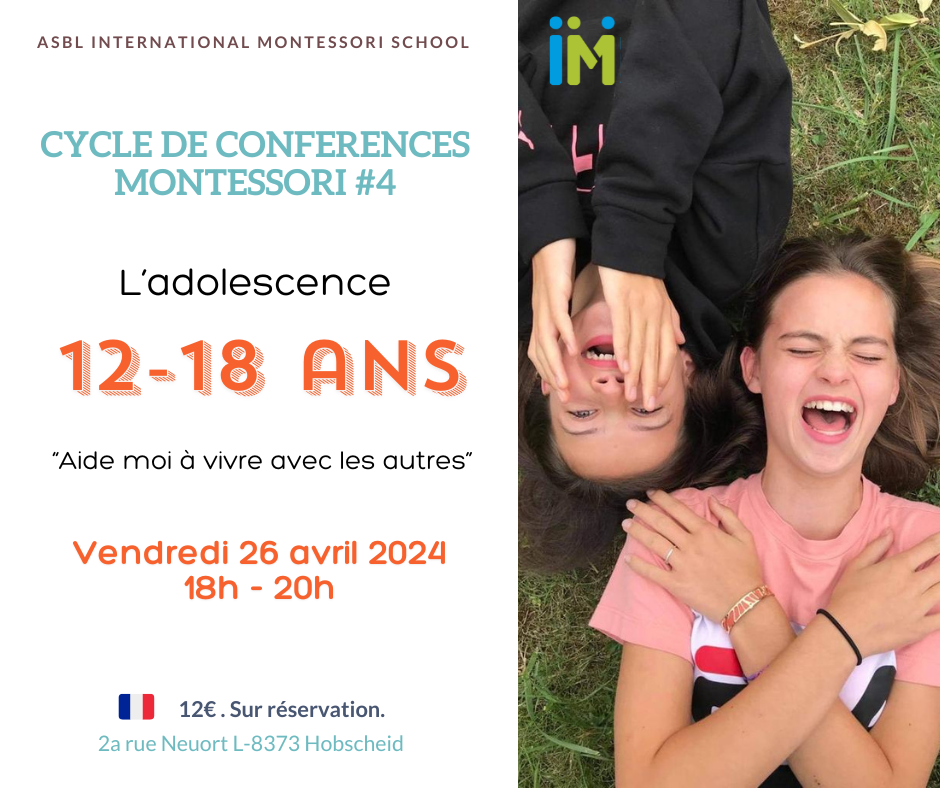 Montessori Conference: Adolescents aged 12 to 18