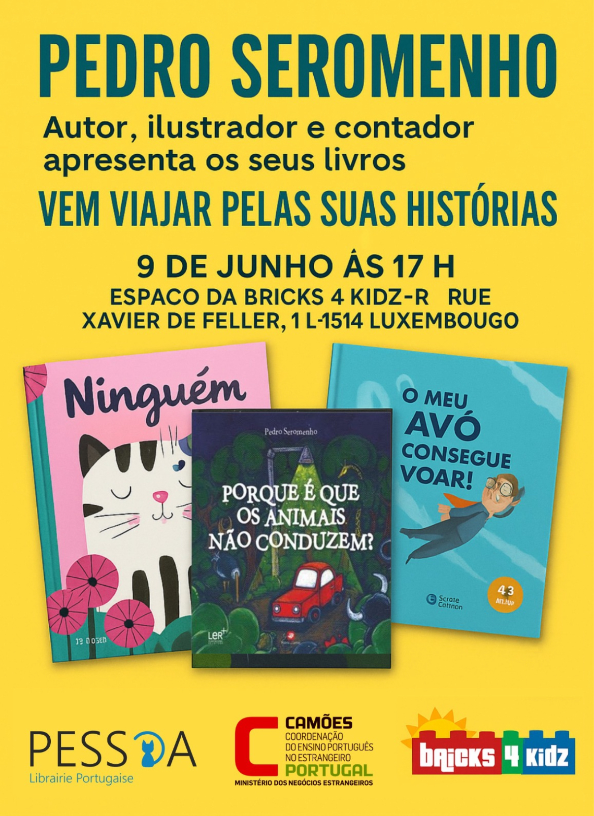 Children's storytelling session in Portuguese