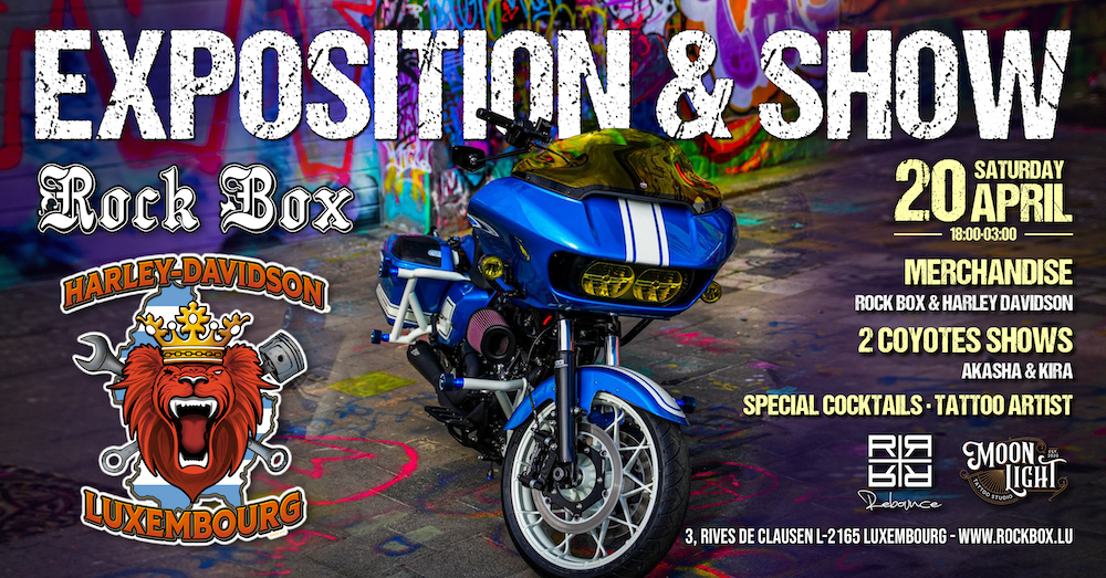 Rock box x Harley Davidson Luxembourg