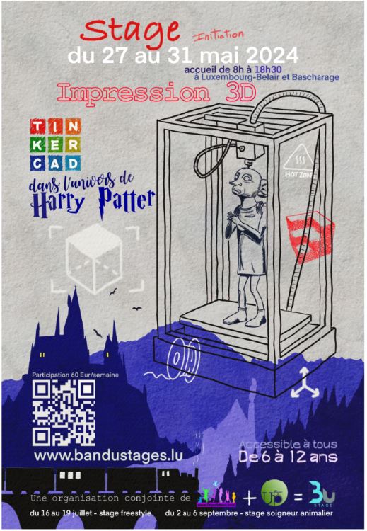 Stage Impression 3D dans l'univers d'Harry Potter