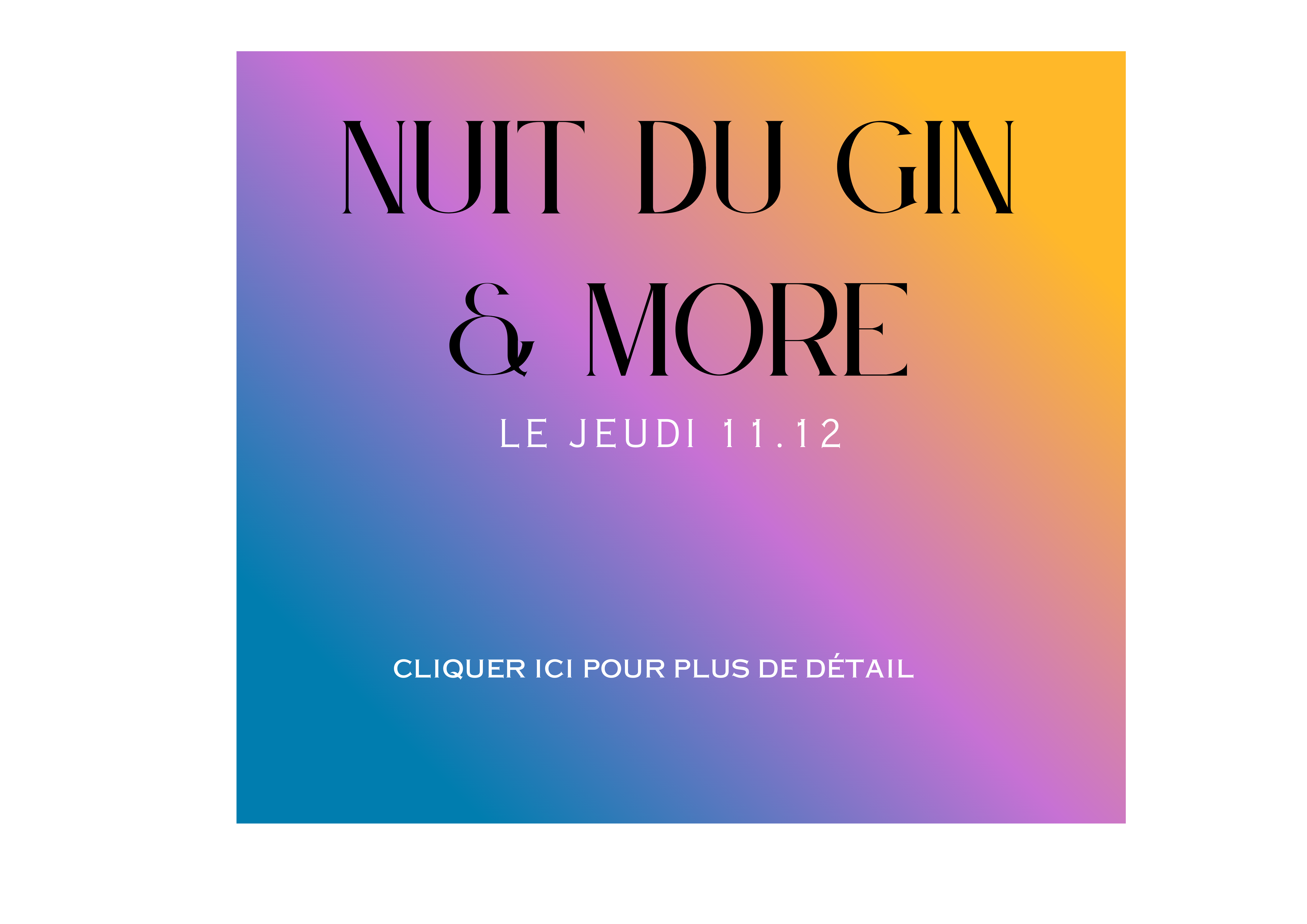 Nuit du Gin & More
