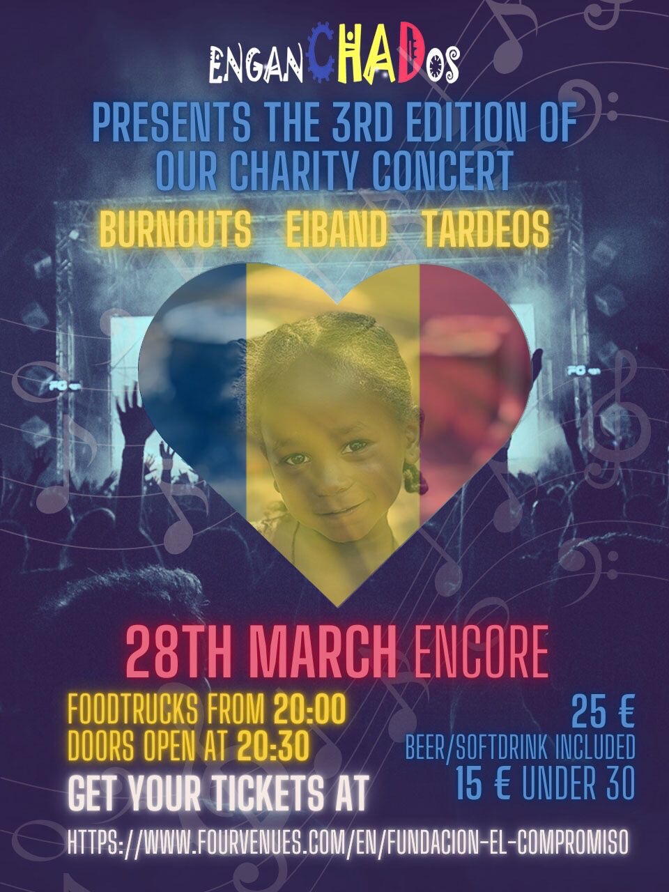 Charity concert: Three amazing bands: BURNOUTS, EIBAND & TARDEOS