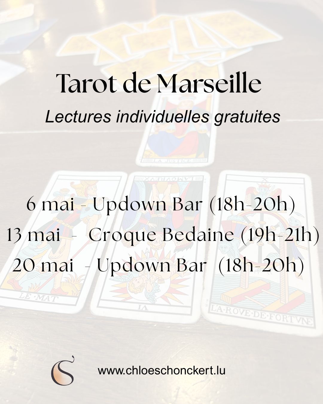 Discovery sessions of the Tarot of Marseille