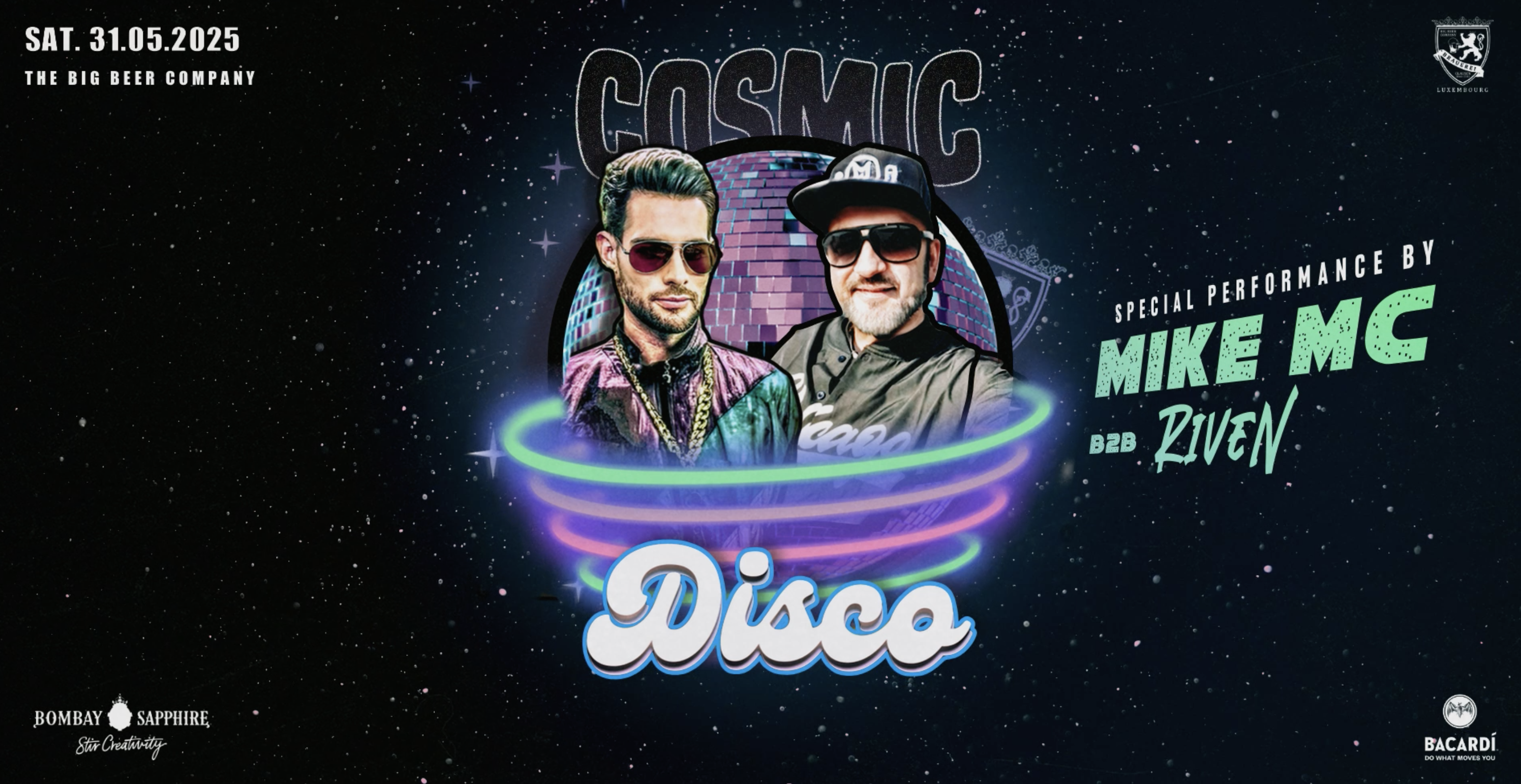 Cosmic Disco with Mike MC b2b Riven