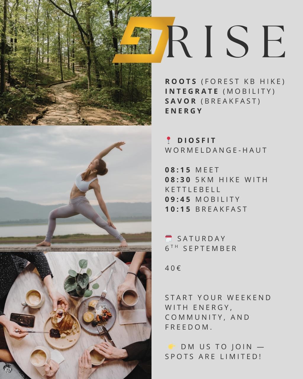 RISE - Roots, Integrate, Savor, Energy
