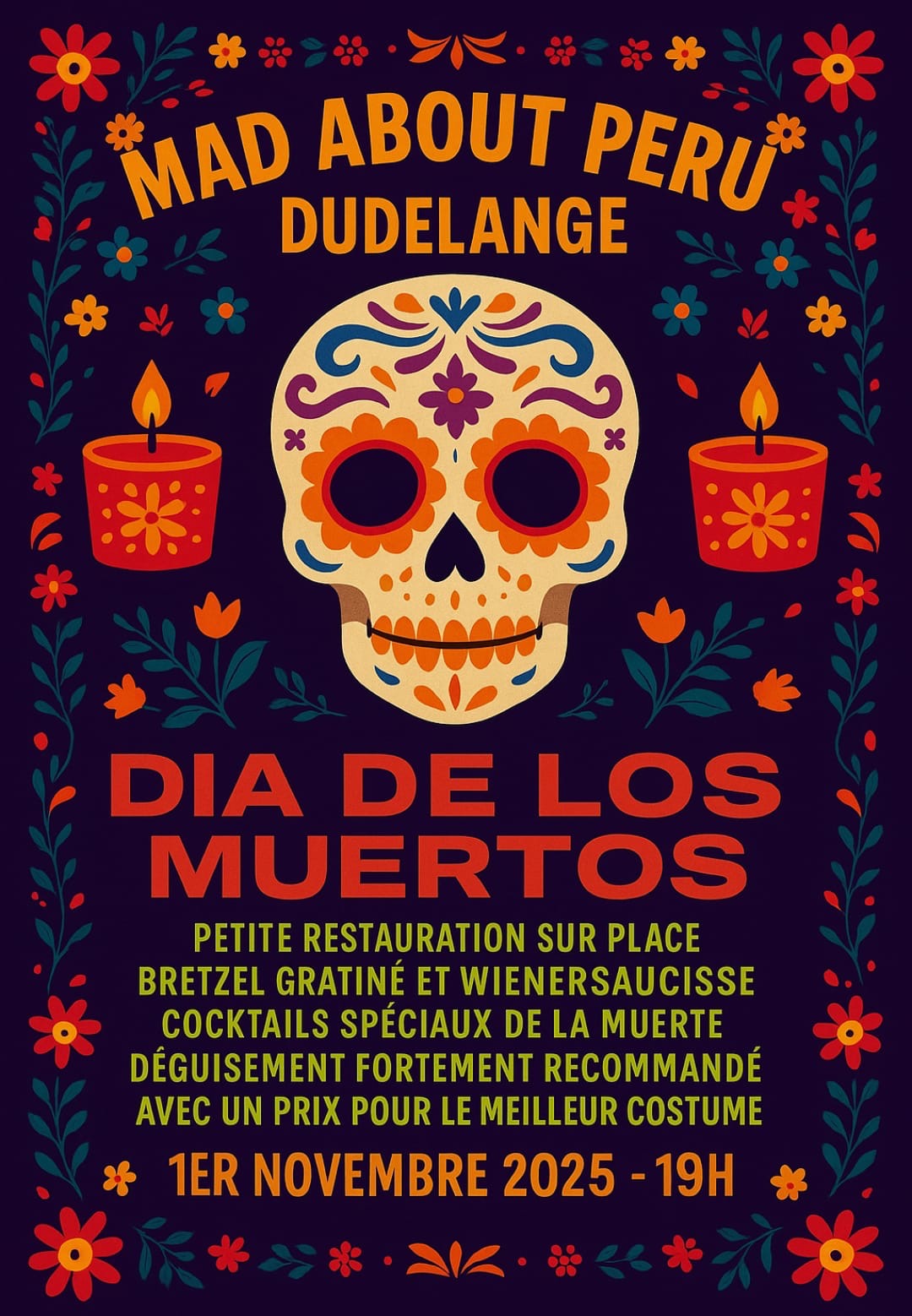 "Dia de los Muertos", cocktail bar and snacks