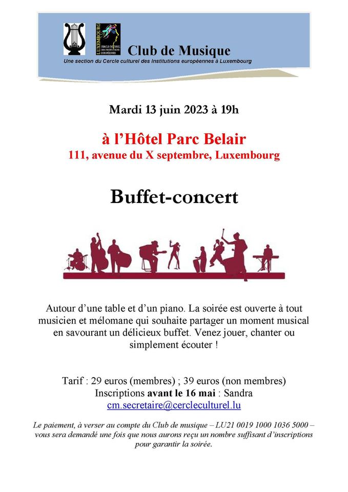 Buffet-concert au Parc Belair