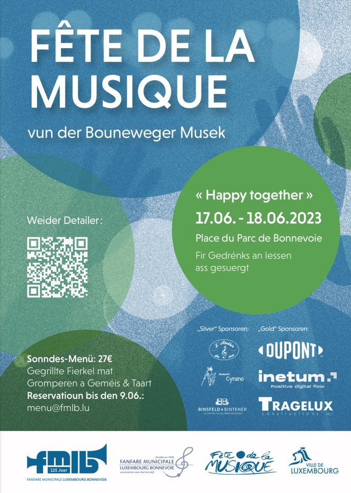 Fête de la musique ‘Happy together’ zu Bouneweg