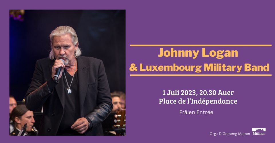 Concert Johnny Logan mat der Lëtzebuerger Militärmusek