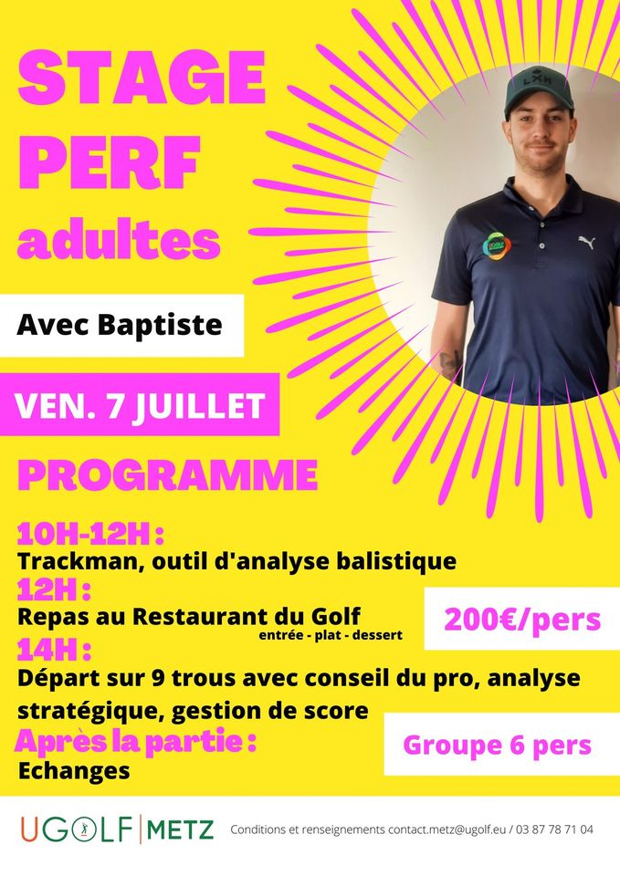 Stage Perf golf adulte